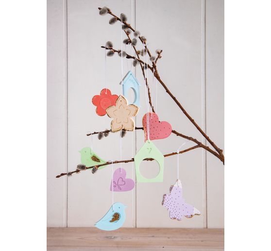 Set de moule en silicone d&eacute;corations &agrave; suspendre &laquo; Spring, 4 motifs &raquo;