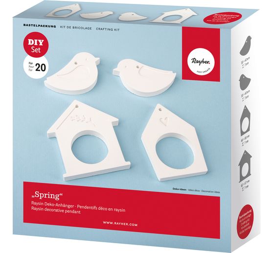 Set de moule en silicone d&eacute;corations &agrave; suspendre &laquo; Spring, 4 motifs &raquo;