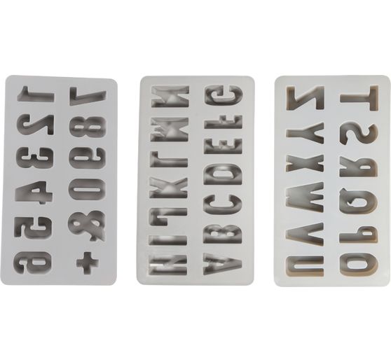 Silikon Gie&szlig;form-Set "ABC & 0-9"