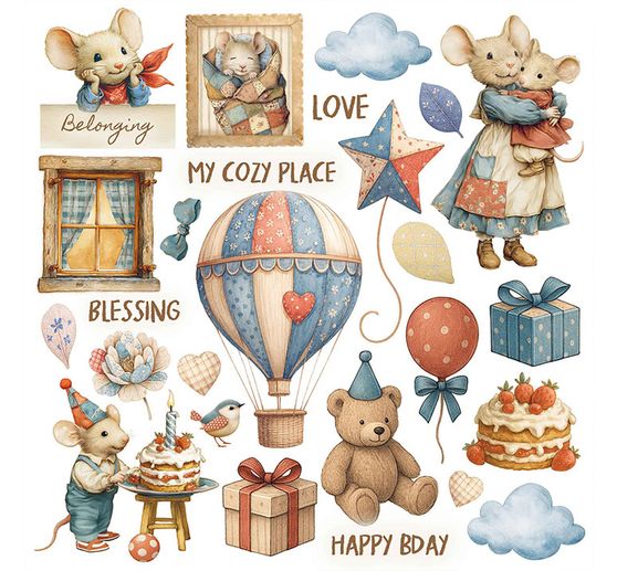 Assortiment de Rub On &laquo; Family &raquo;