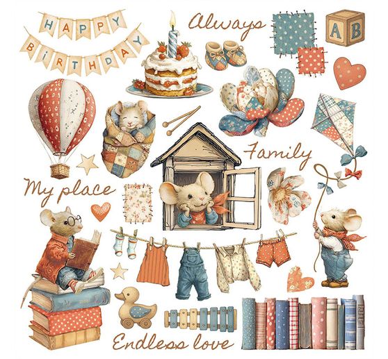 Assortiment de Rub On &laquo; Family &raquo;