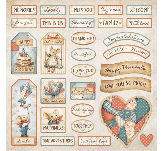 Bloc de papier scrapbooking &laquo; Family &raquo;