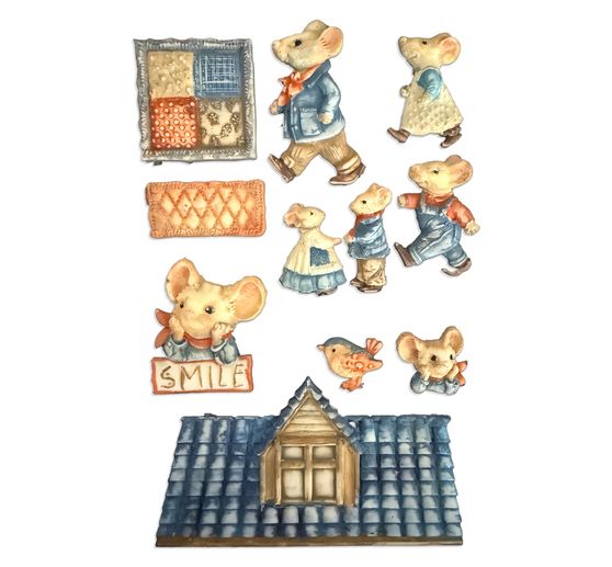 Silikonform A5 "Family", Mice