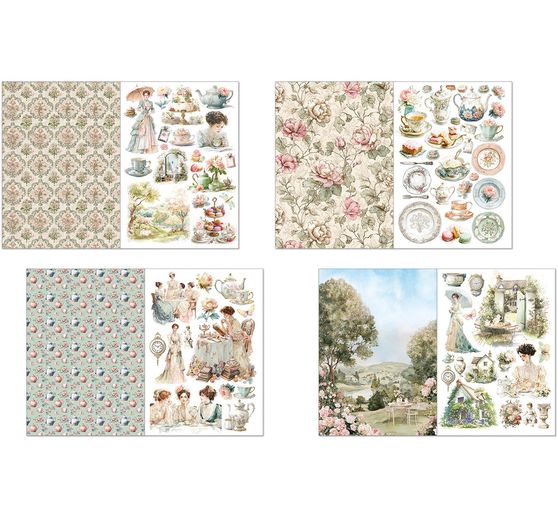 Junk Journal & Ephemera Book "Afternoon Tea"