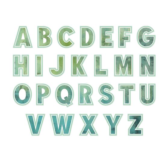 Sizzix Thinlits Stanzschablone "Alphabet by 49 and Market"