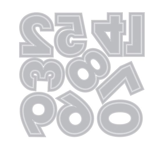 Sizzix Thinlits Stanzschablone "Numbers by 49 and Market"