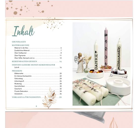 Set cr&eacute;atif &laquo; Kerzenhalter gie&szlig;en &raquo;