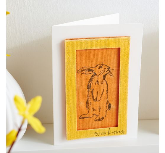 Cartes doubles et enveloppes VBS &laquo; Cr&egrave;me &raquo;, A6, 50 pc.