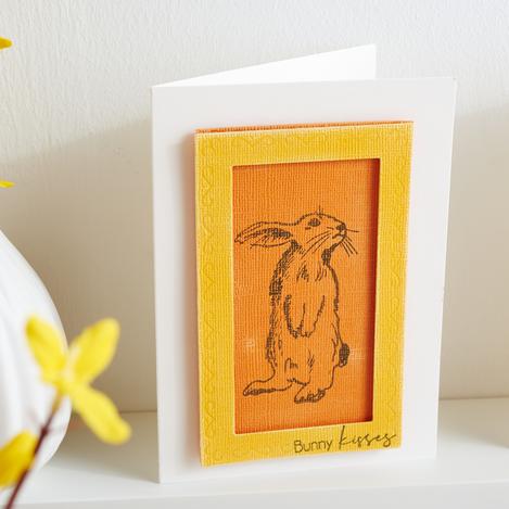 Osterkarten mit Stanzschablonen