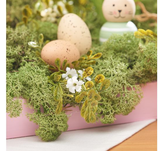 Flower pick with greenery