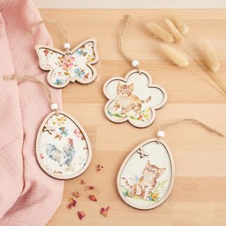 Anhänger mit Serviettentechnik