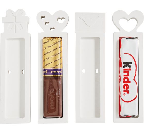 Moule en silicone VBS &laquo; Support &agrave; barre de chocolat Merci &raquo;