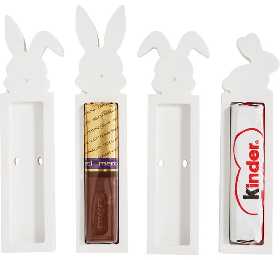 Moule en silicone VBS &laquo; Support &agrave; barre de chocolat Bunny &raquo;