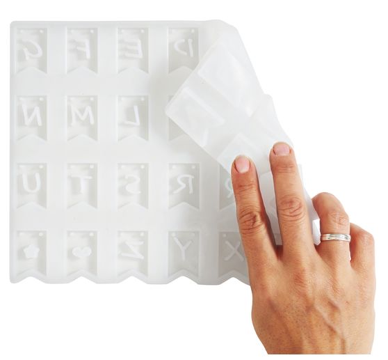 Moule en silicone VBS &laquo; Guirlande de fanions &raquo;