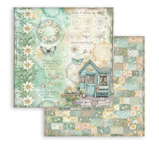 Scrapbook-Block "Daisy Art"