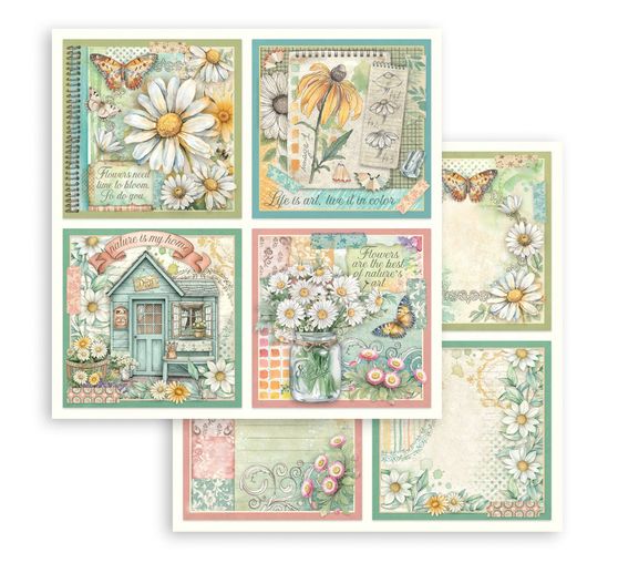 Scrapbook-Block "Daisy Art"