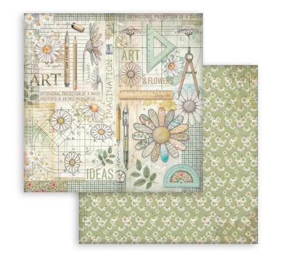 Scrapbook-Block "Daisy Art"