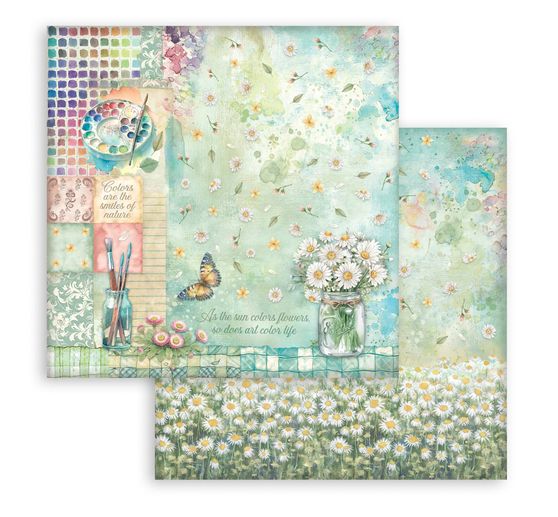Scrapbook-Block "Daisy Art"