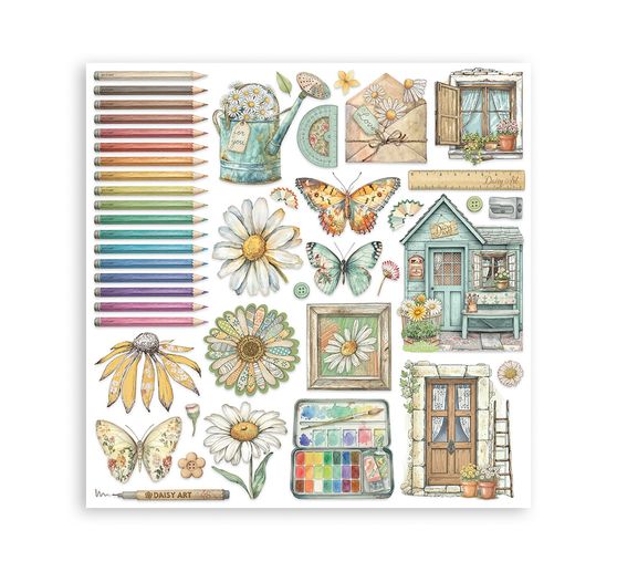 Scrapbook-Block "Daisy Art"