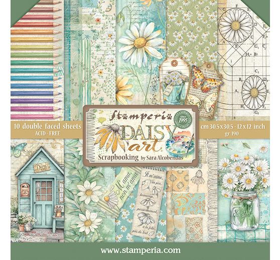 Scrapbook-Block "Daisy Art"