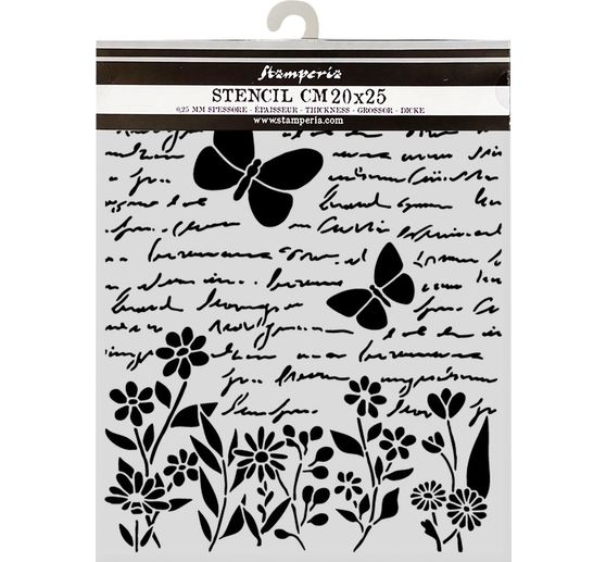 Stencil "Daisy Art - Letter and Butterfly"