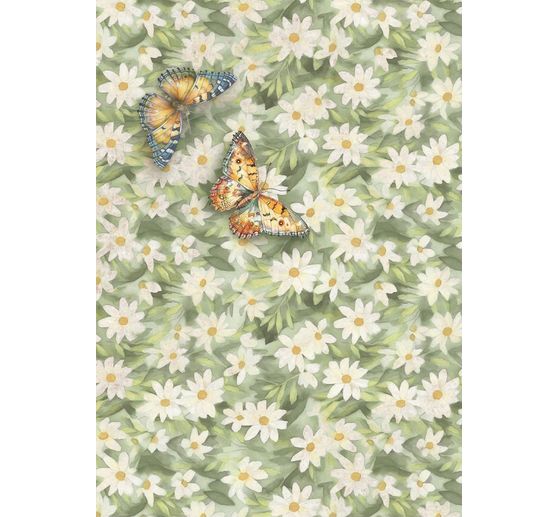 Motif straw silk assortment "Daisy Art", set of 8