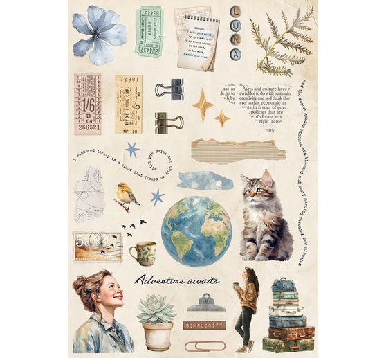 Junk Journal Book "Secret Diary"