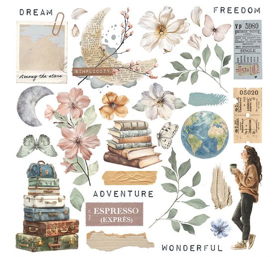 Rub On Sortiment "Secret Diary"