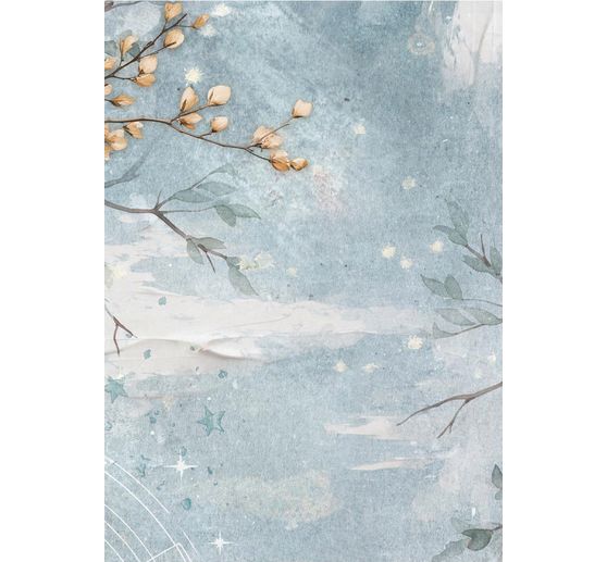 Soie de paille &agrave; motifs backgrounds &laquo; Secret Diary &raquo;, set de 8 pi&egrave;ces