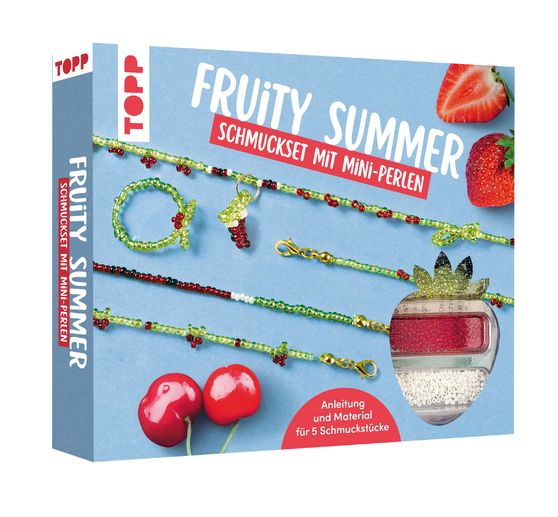 Jewellery set with pearls "Fruity Summer"