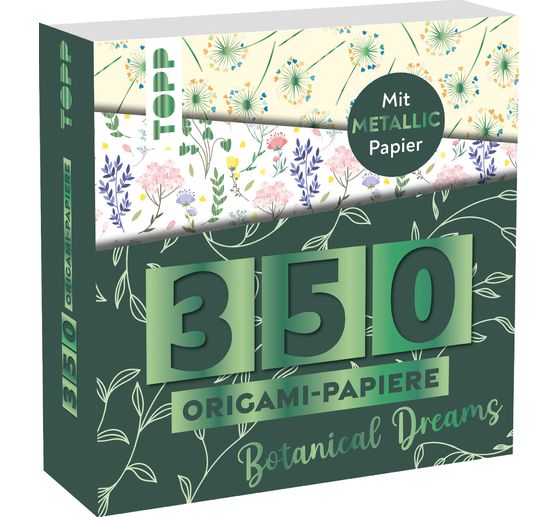 350 Origami-Block "Florale Motive"