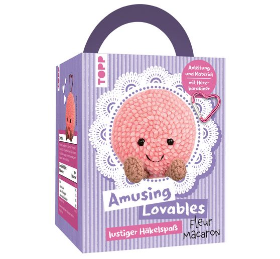 Set crochet &laquo; Amusing Lovables - Fleur Macaron &raquo;