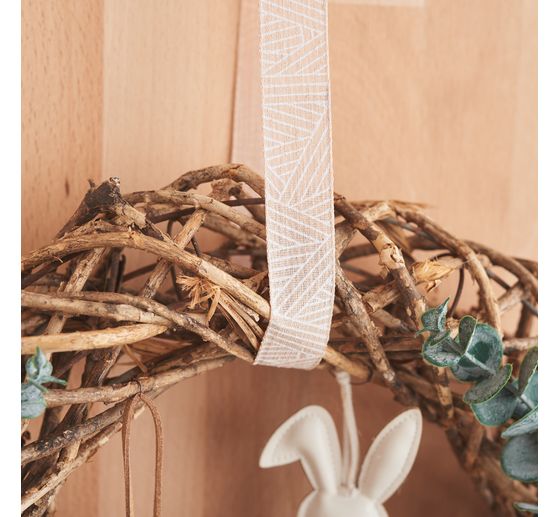 Ruban lin &laquo; Rayures &raquo;