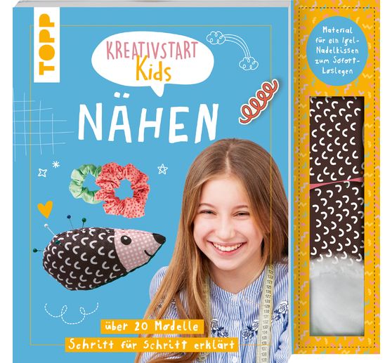 Livre &laquo; Kreativstart Kids N&auml;hen. Anleitungsbuch und Material &raquo;