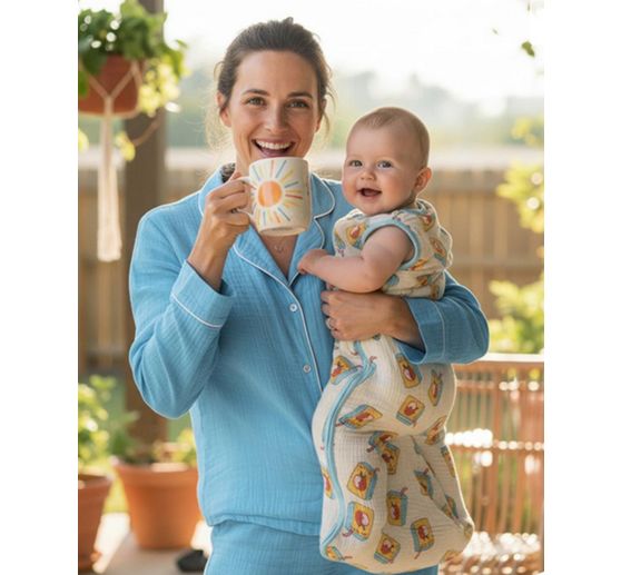 Muslin cotton fabric "Uni"