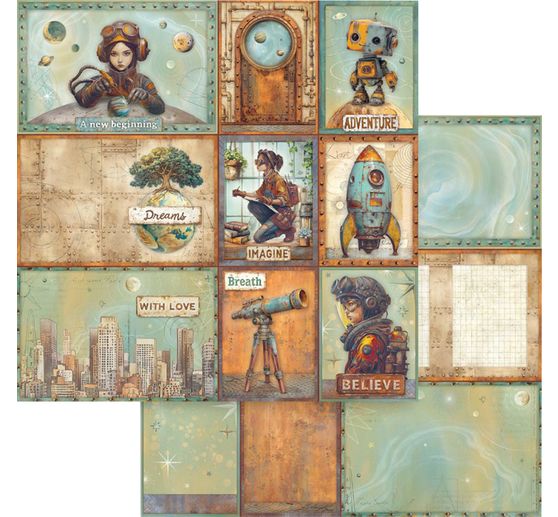 Bloc de papier scrapbooking &laquo; A New Beginning &raquo;