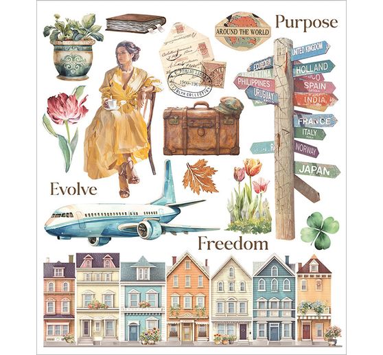 XL Rub On Sortiment "Art of Travelling"