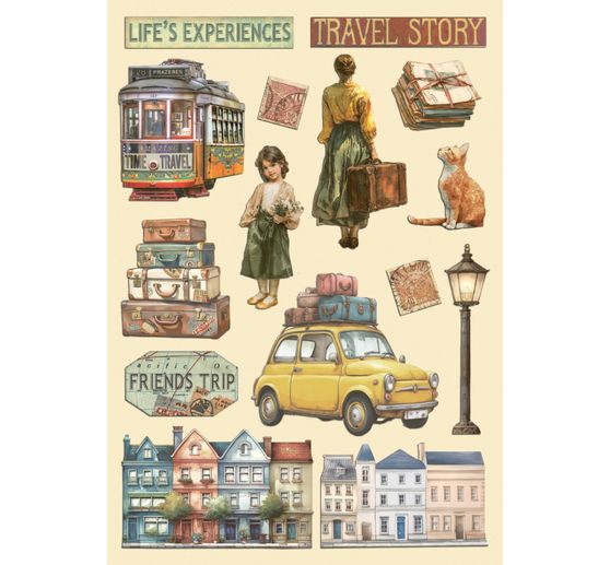 Lasercut-Motive "Art of Travelling"