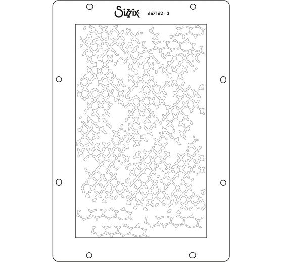 Sizzix Stencil Set "Stitched Florals"