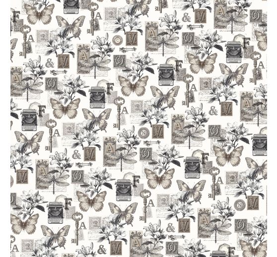 Papier scrapbooking &laquo; Typographic &raquo;