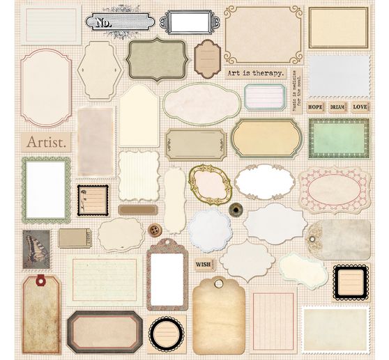 Papier scrapbooking &laquo; Typographic &raquo;