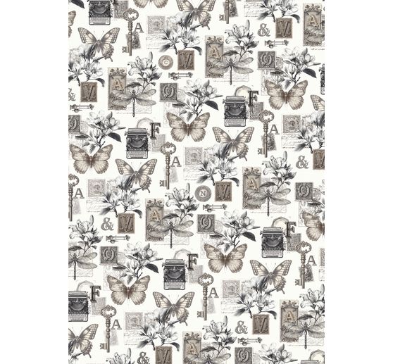 Assortiment de soies de paille &agrave; motifs &laquo; Typographic &raquo;, set de 8 pi&egrave;ces