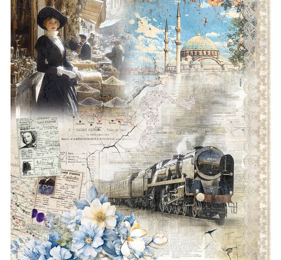 Papier scrapbooking &laquo; Eastern Journey &raquo;