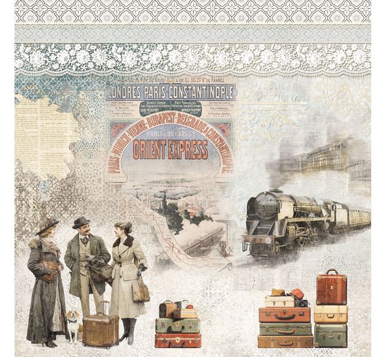 Papier scrapbooking &laquo; Eastern Journey &raquo;