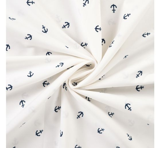 Cotton poplin fabric "Anchor"