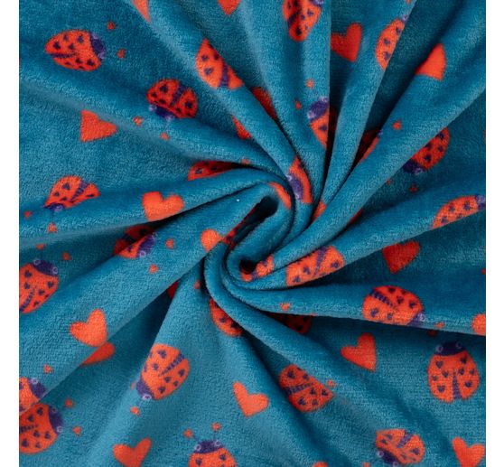 Fleece fabric "Ladybug"