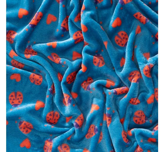 Tissu polaire au m&egrave;tre &laquo; Ladybug &raquo;