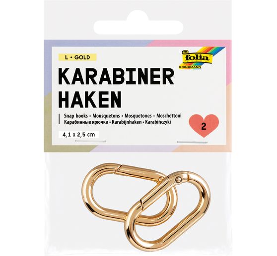 Karabinerhaken, 2 St&uuml;ck