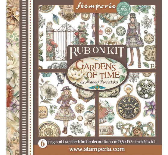 Assortiment de Rub On &laquo; Gardens of Time &raquo;