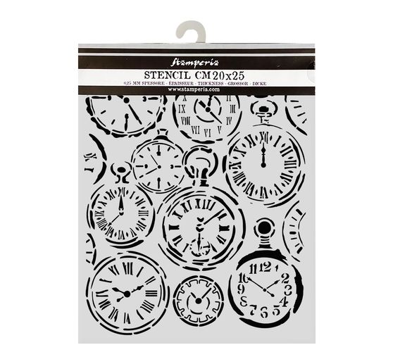 Pochoir &laquo; Gardens of Time - Clocks &raquo;